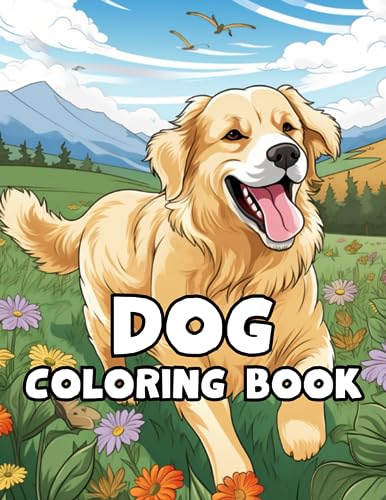 Charming Paws: Adorable Dog Coloring Book for Adults: Anti-Stress, Anxiety, and Relaxation | 50 Heartwarming Illustrations