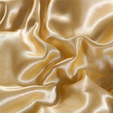 NTBED Sexy Silky Satin Comforter Sets Queen Golden Lightweight Soft Luxury Quilt 3-Pieces Microfiber Bedding Set Yellow (Gold, Queen) NTBED