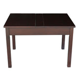 International Concepts Juvenile Table with Lift Up Top for Storage, Java Finish IC International Concepts