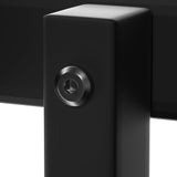 AEMSOFK L-Shaped Bunk Bed for 4, Quad Bunk Bed with Slide, Metal Twin Over Twin Metal Bunked Frame, Slide & Short Ladder, Modern Design, Easy Assembly, No Box Spring Needed (Black) AEMSOFK