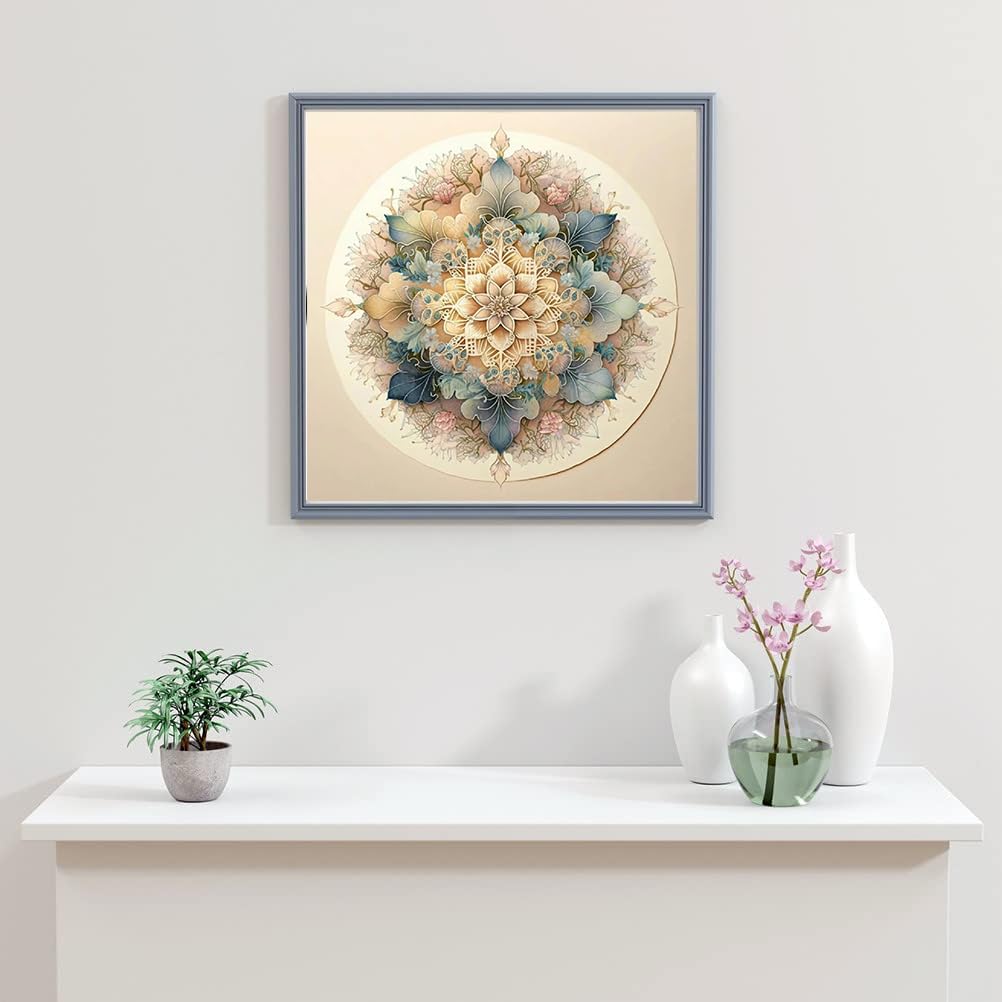 EIBEILI Diamond Painting Kits for Adults, Mandala DIY 5D Diamond Art Kits for Kids Diamond Dots for Adults Clearance Full Drill Crystal Craft Kits for Home Wall Decor Gifts 11.8x11.8 inch EIBEILI