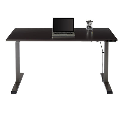 Realspace® Magellan Performance Electric 60" W Height-Adjustable Standing Desk, Espresso - WoodArtSupply