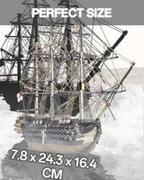 Piececool 3D Metal Puzzles for Adults, HMS Victory Battleship Model Kits Crafts for Adults to Build DIY Models Puzzles, Ideal Creative Great Gift for Family Time Home Decor- 389Pcs