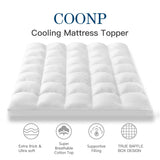 COONP Full Mattress Topper, Extra Thick Pillowtop, Cooling Plush Mattress Pad Cover Cotton Top Bed Topper Protector with 8-21 Inch Deep Pocket COONP