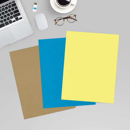 LUXPaper 8.5" x 11" Paper | Letter Size | Pastel Canary Yellow | 60lb. Text | 50 Qty