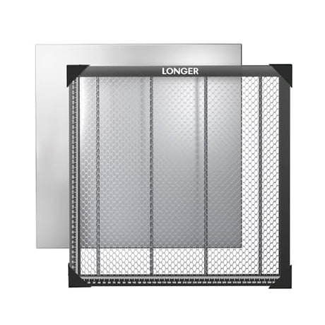 Longer Honeycomb Working Table, 17.3"x 17.3"x 0.86" Honeycomb Working Bed for CO2 or Diode Laser Engraver Cutting Machine, Fast Heat Dissipation with Aluminum Plate for Table-Protecting Longer