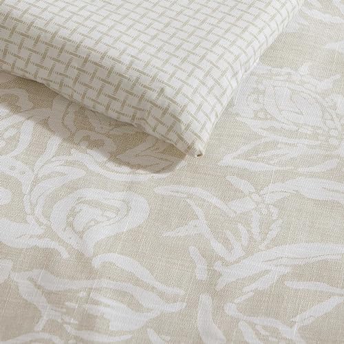 Nautica - Comforter Set, Soft Reversible Bedding with Matching Shams, Casual Home Decor (Tortola Beige, Full/Queen) Nautica