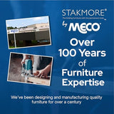 MECO Stakmore Traditional Expanding Table, Fruitwood Frame, 20 in x 40 in x 30.3 in MECO