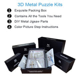 3D Metal Model Kits, Mechanical Wolf 3D Metal Puzzle,Steel Animal Series DIY Brain Teasers Simple 3D Puzzles Home Decor Art Craft Gifts Toys for Adult FILASLFT