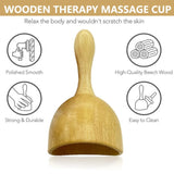 ViiTar 2-in-1Wood Therapy Cup, Wooden Roller for Cellulite, Wood Therapy Massage Tools for Body Sculpting, Maderoterapia Kit ViiTar