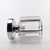 FRIXCHUR Small Chandelier Crystal Ceiling Light Semi Flush Mount Ceiling Lighting Fixture Modern Crystal Ceiling Light for Hallway Kitchen Island Dining Room Bedroom E26 Base Chrome FRIXCHUR