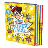 Where's Wally? (Waldo) The Super Six! by Martin Handford 6 Classic Books, Poster & Jigsaw Puzzle Collection Box Set WoodArtSupply