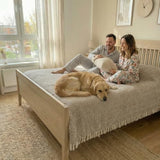 DREAMY RIKKA Cotton Bed Blanket, Queen Size 79 x 90 Inch, Classic Woven Cotton, Breathable All Season Bedding DREAMY RIKKA