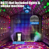 AKSPORT Inflatable Nightclub - Inflatable Party Tent for Adults with 2 Side Doors– Ideal for Music Festivals, Weddings, Raves, Corporate Events (Includes Blower & Repair Kit) AKSPORT