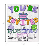 Hygloss Puzzles DIY Party Invite - Blank Puzzle for Decorating - Art Activity - Use as Party Favors - White, Sturdy – 8.5 x 11 Inches, 63 Pieces - Comes with Envelopes - 4 Qty Hygloss