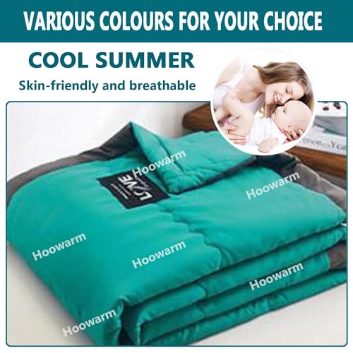 Cooler Comforter 150x200/180x200cm Double Single Cooler Quilt Lightweight Soft Summer Duvet King Size Down Comforter for All Seasons Washable Cooling Comforter for Hot Sleeper(4A,150x200cm/59x78in) Qwhyqxi