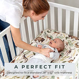 Pobibaby - Premium Single Fitted Baby Boy Crib Sheets for Standard Crib Mattress - Ultra-Soft Cotton Blend, Safe and Snug, and Stylish Woodland Crib Sheet (Wildlife Animal) Pobibaby