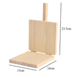 IEUDNS Dough Presser Dough Pressing Tool, Wooden Wooden Tortilla Press Maker, Manual Dumpling Wrapper Presser Kitchen Gadgets, Beige IEUDNS