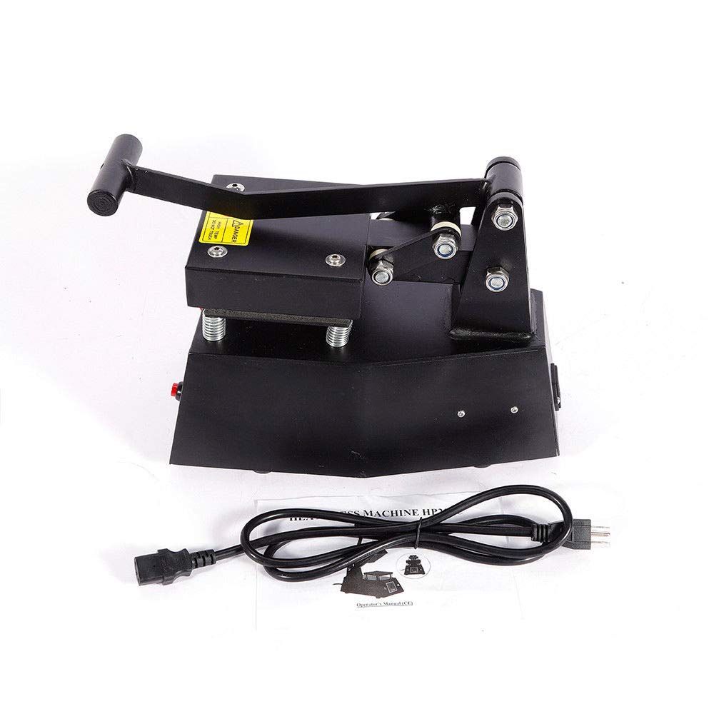 Heat Press Machine, 110V Digital Heat Press Machine Single Heater DIY Logo,Label,Sticker 110V 12x12cm (US Fast Shipping) GDAE10