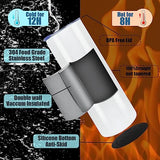 MICLAXYS 4 Pack Sublimation Tumblers 20 Oz Skinny Straight, Stainless Steel Sublimation Tumblers Blank, Individually Gift Boxed, Insulated Tumbler Sublimation (4) MICLAXYS