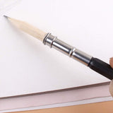 Sluswallow 2 Pcs Useful Stainless Steel Dual Head Pencil Extender Holder Double-Headed Pencil Stationery Accessories for Stationery Desk Supplies Holders and Dispensers Sluswallow