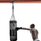 Dolibest Heavy Bag Hanger, Wall Ceiling Mount Hook for Punching Bags, Body Weight Strength Training Systems, Wood Beam Holder with Spring and 2 Carabiners, 4Wood Screws for Wooden Sets Dolibest