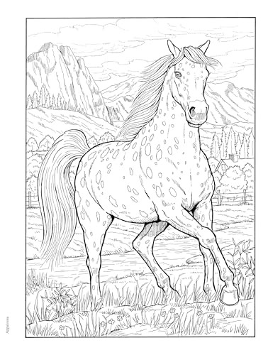 Adult Coloring Great Horses Coloring Book (Adult Coloring Books: Animals)