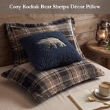 Woolrich Reversible Comforter Set Ultra Soft Plush to Sherpa, Down Alternative, Cold Weather Winter Warm Bedding, with Matching Sham, Decorative Pillow Brown/Black Full/Queen 4 Piece Woolrich John Rich & Bros.