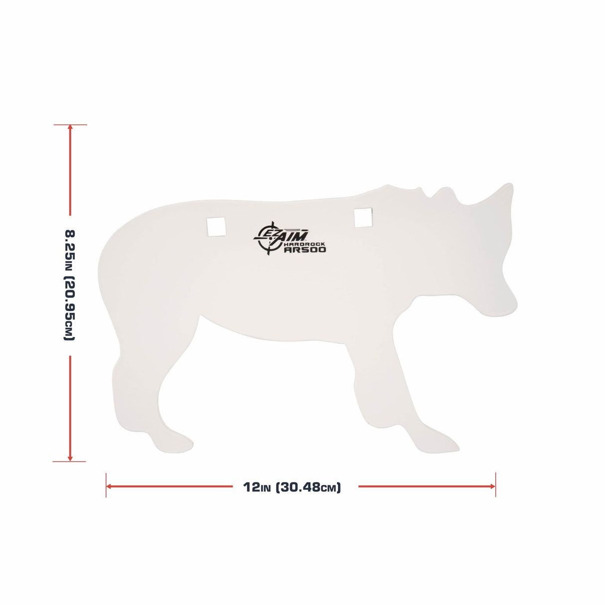 Allen Company EZ Aim® AR500 Coyote Steel Shooting Gong Target, 6 lbs., White Allen Company