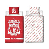 Character World Official Liverpool FC Single Duvet Cover Set, Tone Design | Red Reversible 2 Sided Football Bedding Cover Official Merchandise Including Matching Pillow Case Liverpool F.C.