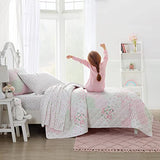 Laura Ashley Kids - Twin Quilt Set, Reversible Kids Bedding with Matching Sham(s), Ideal for Toddler Bedding Set, Ideal Girl Room Essentials, Coquette Room Decor (Ellyn Pink, Twin) Laura Ashley