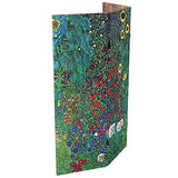 Red Lantern Double Sided Works of Klimt Room Divider - Tannenwald/Farm Garden, 4 Foot - 3 Panel Red Lantern