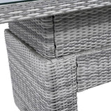 YOPTO 8-Piece Outdoor Furniture Couch Set,Rattan Patio Conversation Sectional Sofa Set with Adjustable Table,Recliners W/Extendable Side Tables & 2 Movable Ottomans,for Patio,Lawn,Backyard,Pool,Beige YOPTO