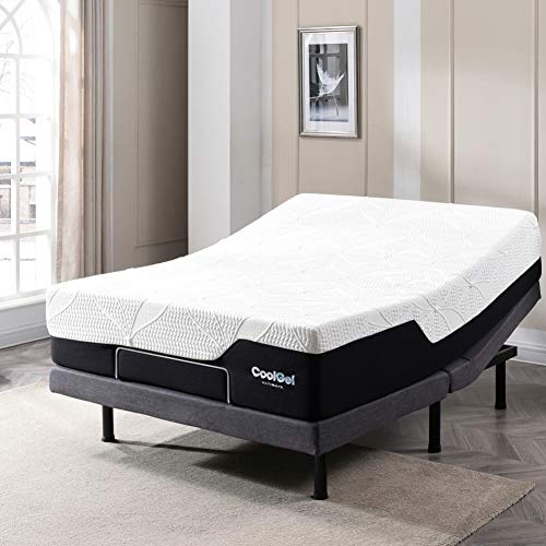 Cool Gel Memory Foam 14-Inch Mattress with 2 Bonus Pillows, CertiPUR-US Certified, Mattress in a Box, Full, White