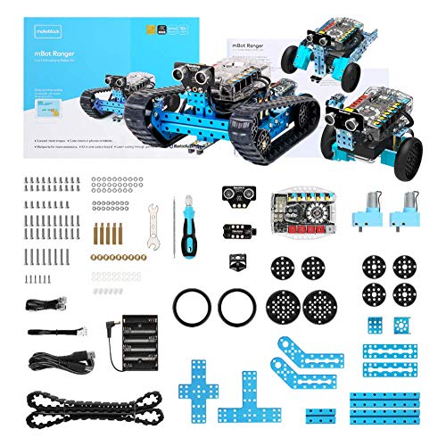 Makeblock mBot Ranger 3 in 1 Robotics for Kids Age 8-12, Coding Robot for Arduino Scratch Learning with Coding Box, 16 Coding Projects STEM Science Kit, Robot Toys Gift for Kids Ages 10+ Makeblock