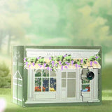 DIY Miniature House Kit, CUTEROOM Mini House Kit for Adult to Build, Wooden Dollhouse Making Kit with Furniture, Christmas Birthday Gifts- Molly Garden