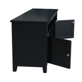 IC International Concepts Entertainment/TV Stand, Black IC International Concepts