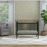 DaVinci Jenny Lind 3-in-1 Convertible Crib in Forest Green, Removable Wheels, Greenguard Gold DaVinci