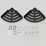 Hoomtaook Adhesive Corner Shelf Bathroom Shower Caddy Organizer for Kitchen Toilet No Drilling 2-Tier Bathroom Corner Shelves Shower Caddies Hoomtaook