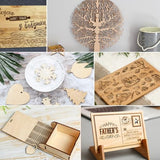 16 Pcs Baltic Birch Plywood 1/8" Plywood Sheets 12" x 12" Inch Thick Birch Unfinished Wood for Arts and Crafts, DIY Projects, Drawing, Painting, Laser, Wood Engraving ACXFOND