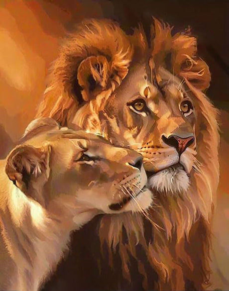 Tiger Paint by Numbers Kits for Adults,Lion Easy Adult Painting by Number on Canvas for Beginner, DIY Watercolor Painting for Gift Home Decor Relax. (Tiger) Hestarcul