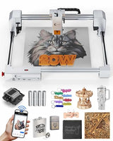Carverall X1/JL9 20W Laser Engraver and Cutter with Air Assist, Laser Engraving Machine for Wood Metal Acrylic Glass Stone, Powerful DIY CNC Laser Cutter 11.8" x 11.8" 20000mW Class1 Carverall