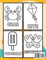 Summer Coloring Book for Toddlers Ages 1-3: Big, Simple, and Cute Designs for Kids. Beach, Fruits, Animals, Ocean, and So Much More WoodArtSupply