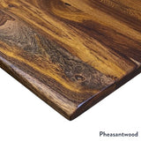 Desky Dual Hardwood Sit Stand Desk - 80x30 Electric Standing Desk - Dual Motor, 3 Stage Adjustable Height Desk - Solid Wood Standing Desk - Whole-Piece Top in Saman Wood Desky