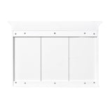 Virubi Medicine Cabinet with Mirror, 40" x 28" Wall Mounted Bathroom Storage Cabinet with Glass Doors and Adjustable Shelves, Over The Toilet Storage Cabinet Virubi