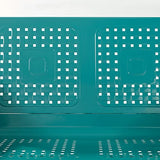 Crosley Furniture CO1024-TU Bates Retro Metal Outdoor Loveseat Glider, Turquoise Gloss Crosley Furniture