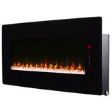 Dimplex Winslow Wall Mounted Electric Fireplace, 48" Inch, Black, 1400W - Modern Wall Electric Fireplace with Heater, Multiple Media Options, Remote Control - Slim Fireplaces for Living Room, Bedroom DIMPLEX