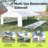 Quictent 20x40ft Party Tent Heavy Duty Outdoor Canopy Tent Carport Wedding Event Shelter BBQ Wedding Tents for Parties with Storage Bags(Church) Quictent