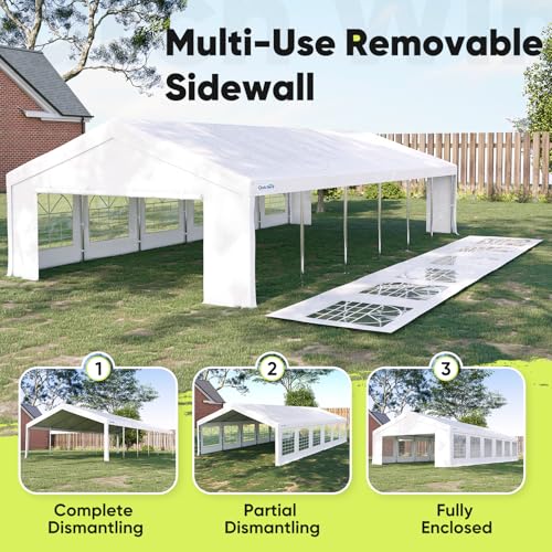 Quictent 20x40 Heavy Duty Party Tent with Church Windows, Outdoor Event Shelter Tent for Parties, Wedding, Carport, Canopy, BBQ Quictent