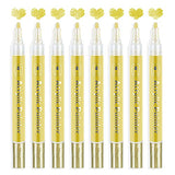 AKARUED Black Acrylic Paint Markers: 8 Pack Black Paint pen, Acrylic Black Paint Marker for Rock Painting, Stone, Wood, Glass, Metallic, Ceramic, Graffiti, Paper, Drawing, Water-Based Paint pens Sets AKARUED